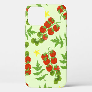 Seamless tomato pattern. Vegetable print. Vintage iPhone 12 Case