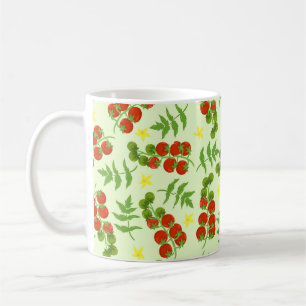 Seamless tomato pattern. Vegetable print. Vintage  Coffee Mug