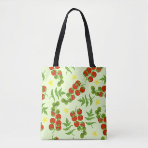 Seamless tomato pattern. Vegetable print. Vintage  Tote Bag