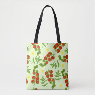 Seamless tomato pattern. Vegetable print. Vintage  Tote Bag