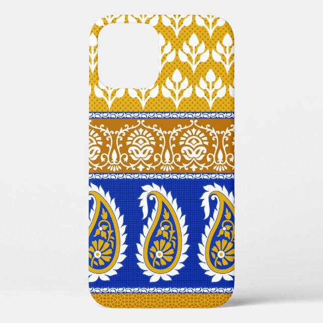 Seamless traditional indian paisley border Case-Mate iPhone case (Back)