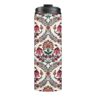 Seamless Traditional Mughalart,pattern,floral,flow Thermal Tumbler