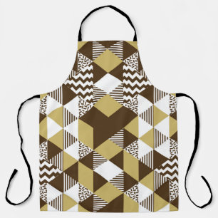 Seamless triangle: geometric gold fashion. apron