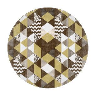 Seamless triangle: geometric gold fashion. cutting board