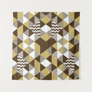 Seamless triangle: geometric gold fashion. tapestry