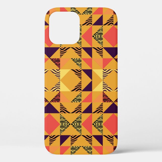 Seamless triangle pattern abstract background with Case-Mate iPhone case (Back)