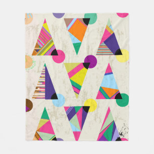 seamless triangle pattern background, hipster retr fleece blanket