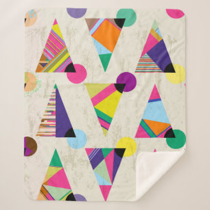seamless triangle pattern background, hipster retr sherpa blanket