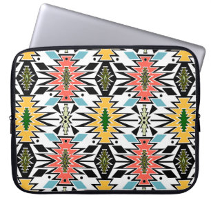 Seamless tribal african ornamental pattern backgro laptop sleeve