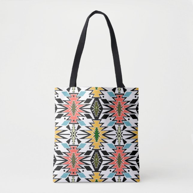 Seamless tribal african ornamental pattern backgro tote bag (Front)