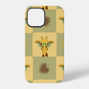 Seamless tropical pattern with giraffe and palm le iPhone 12 case