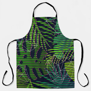 Seamless tropical pattern with tropical plants. Ha Apron