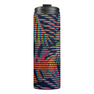 Seamless tropical pattern with tropical plants. Ha Thermal Tumbler