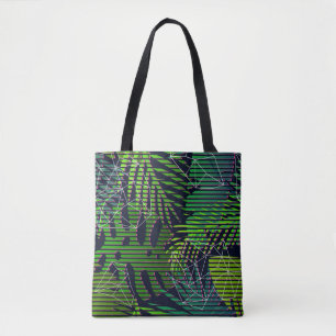 Seamless tropical pattern with tropical plants. Ha Tote Bag