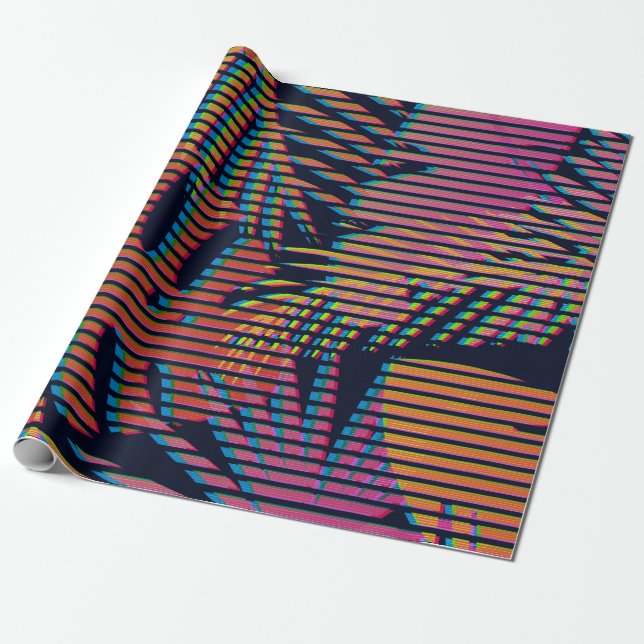 Seamless tropical pattern with tropical plants. Ha Wrapping Paper (Unrolled)