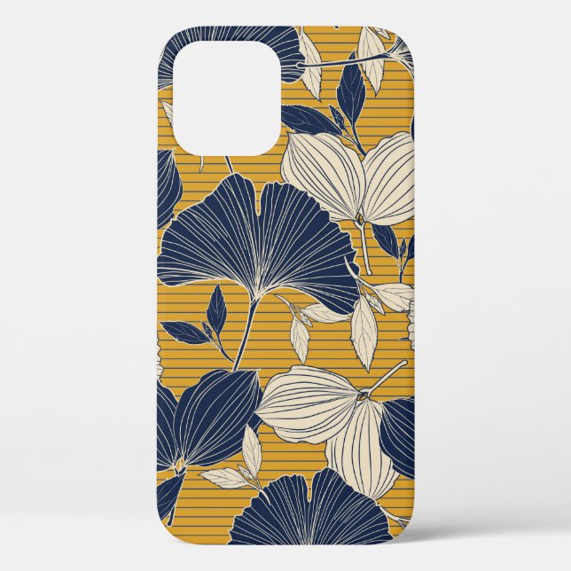Seamless tropical plant and leaf pattern backgroun Case-Mate iPhone case (Back)