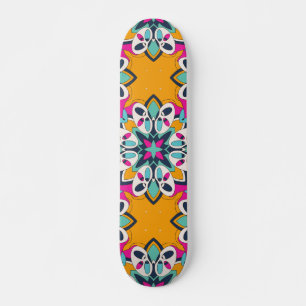 Seamless Turkish Colorful Cute Skateboard