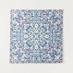 Seamless turkish colorful pattern. Endless pattern Tapestry