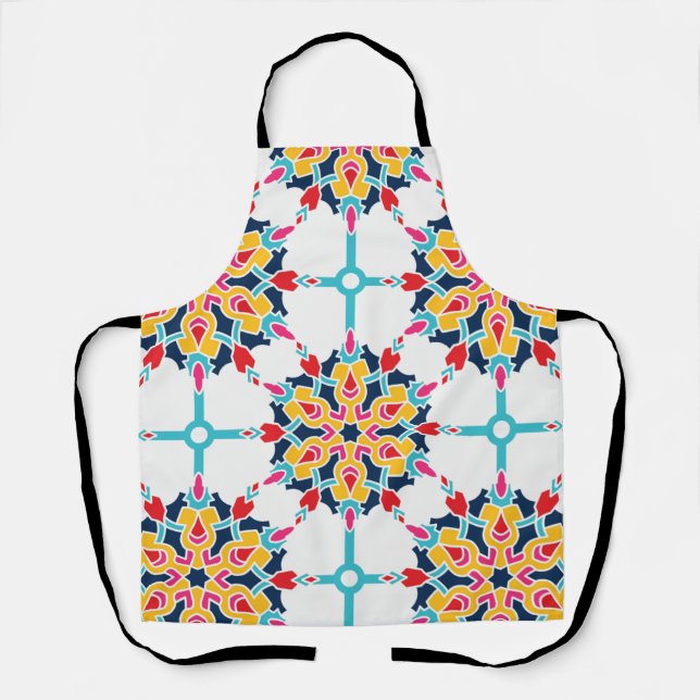 Seamless Turkish Colourful Design   Apron (Front)