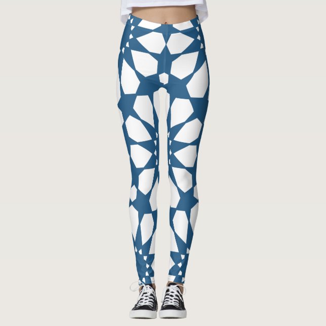 Seamless Turkish Colourful Design Cute    Leggings (Front)