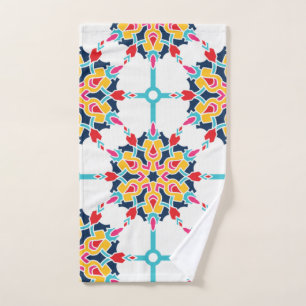 Seamless Turkish Colourful Design Hand Towel