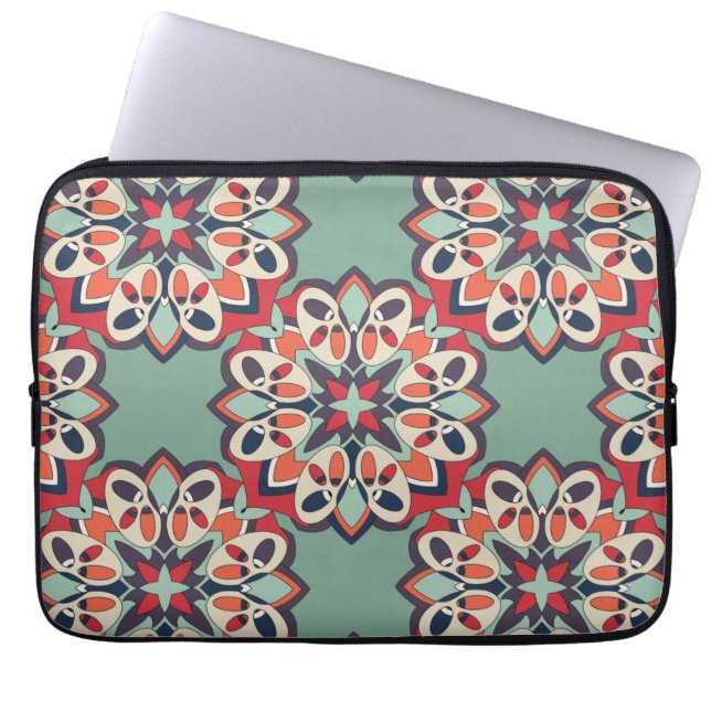 Seamless Turkish Colourful   Laptop Sleeve (Front)