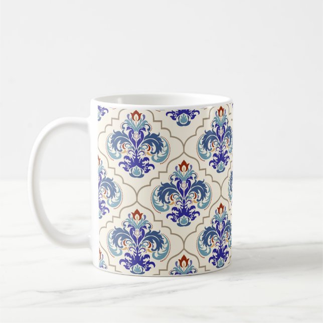 Seamless turkish colourful pattern. coffee mug (Left)
