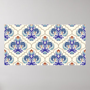 Seamless turkish colourful pattern. poster