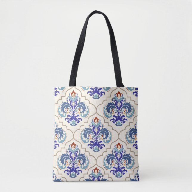 Seamless turkish colourful pattern. tote bag (Front)