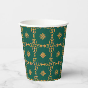 Seamless Turkish Colourful Vintage Paper Cups