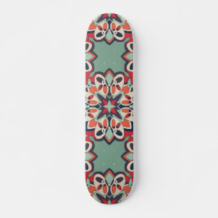 Seamless Turkish Colourful Vintage Skateboard