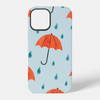 Seamless umbrellas and rain drops pattern. Waterco