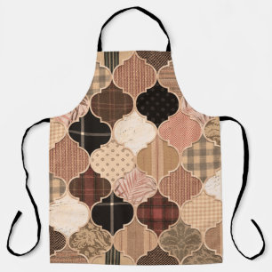 Seamless Various Textured Moroccan Tile Pattern Fa Apron
