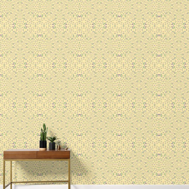 seamless vector pattern flowers design  wallpaper (Hallway)