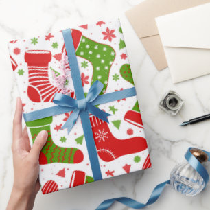 Seamless vector pattern with different Christmas Wrapping Paper