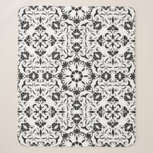 Seamless vintage background with stylized elements sherpa blanket