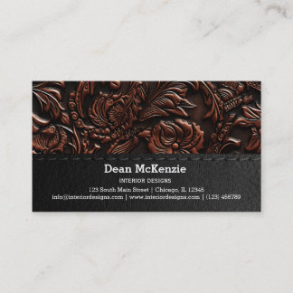 Seamless Vintage Embossed Business Card