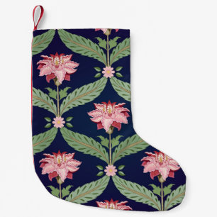 Seamless vintage floral background. Fantasy flower Small Christmas Stocking