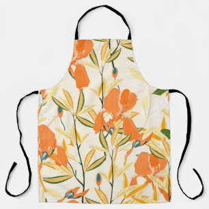Seamless vintage floral pattern. Arrangement orang Apron