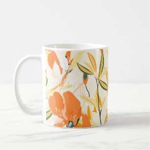 Seamless vintage floral pattern. Arrangement orang Coffee Mug