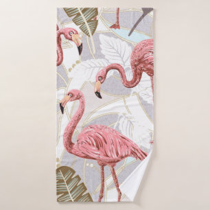 Seamless vintage floral pattern background with fl bath towel