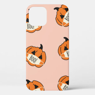 Seamless vintage Halloween Pumpkin. Pumpkins weari iPhone 12 Case