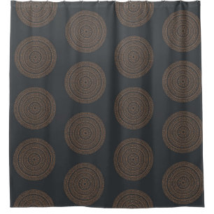 Seamless vintage mandalas. vintage decorative elem shower curtain