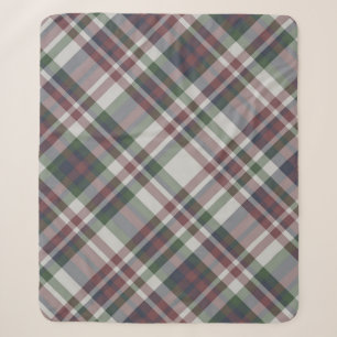 Seamless vintage multicolor tartan pattern. Plaid Sherpa Blanket