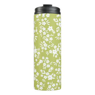 Seamless vintage pattern abstract. the ornament is thermal tumbler