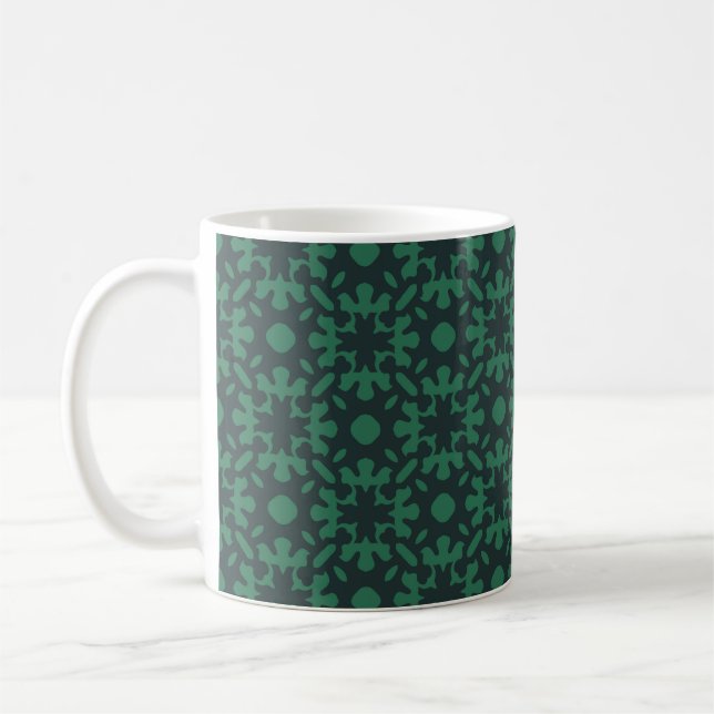 Seamless vintage pattern. Background with beautifu Coffee Mug (Left)