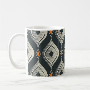 seamless vintage pattern coffee mug