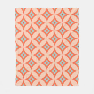 Seamless vintage pattern fleece blanket