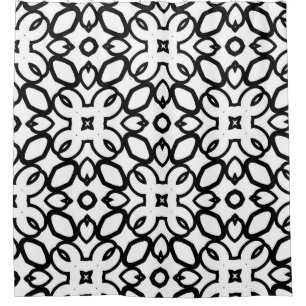 Seamless vintage pattern in geometric ornamental s shower curtain
