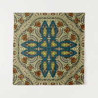 Seamless Vintage pattern in oriental style Flower